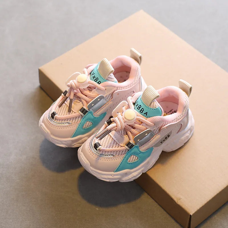 Kids Sport Shoes Fashion Mesh Breathable Boys Sneakers Spring Autumn Children Girls Outdoor Running Shoes