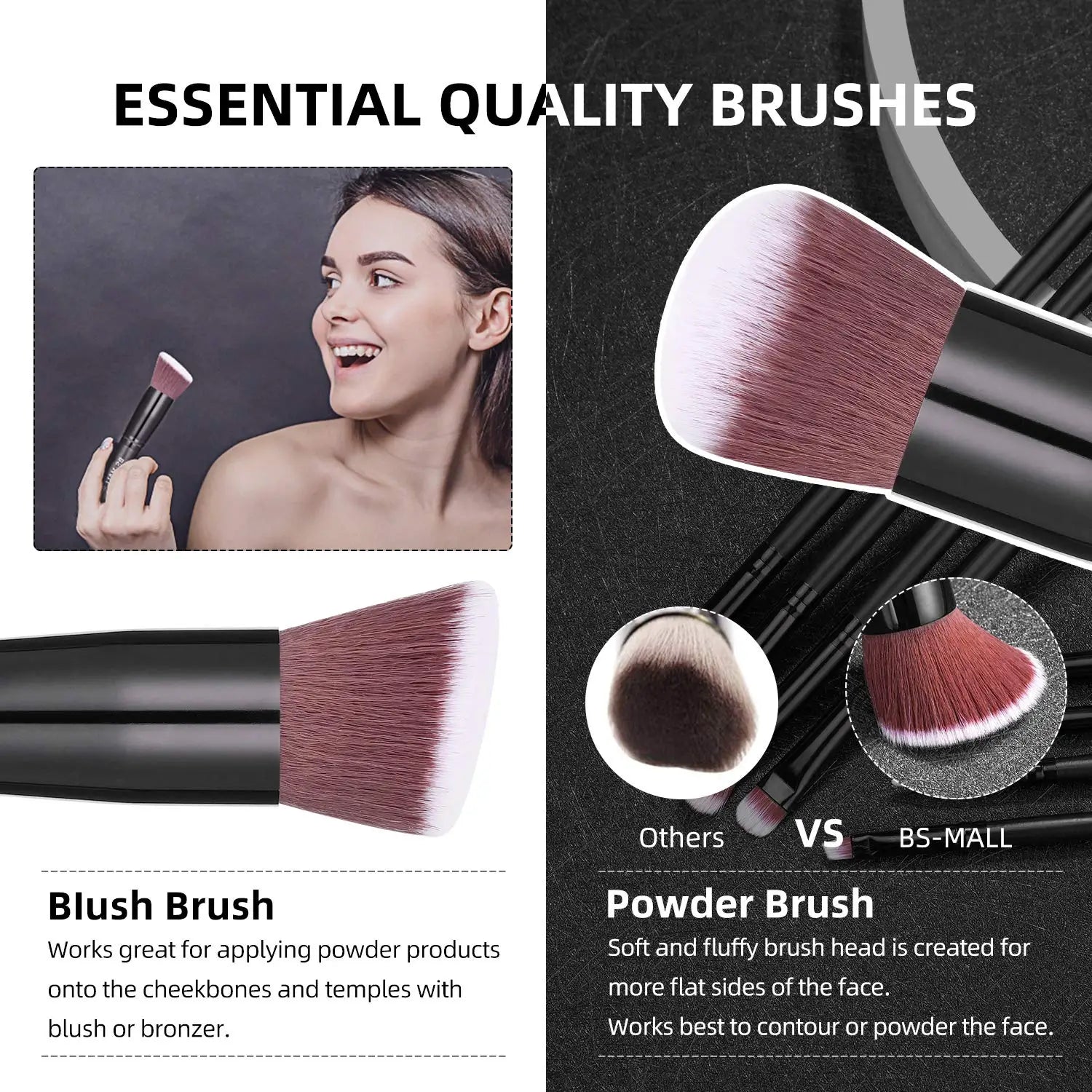 Brochas de maquillaje profesional