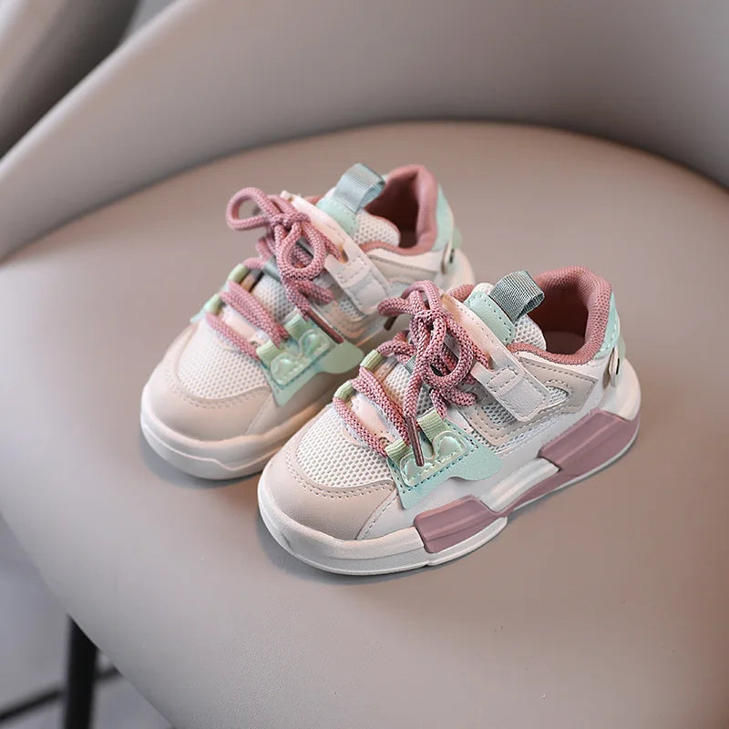 Kids Sport Shoes Fashion Mesh Breathable Boys Sneakers Spring Autumn Children Girls Outdoor Running Shoes