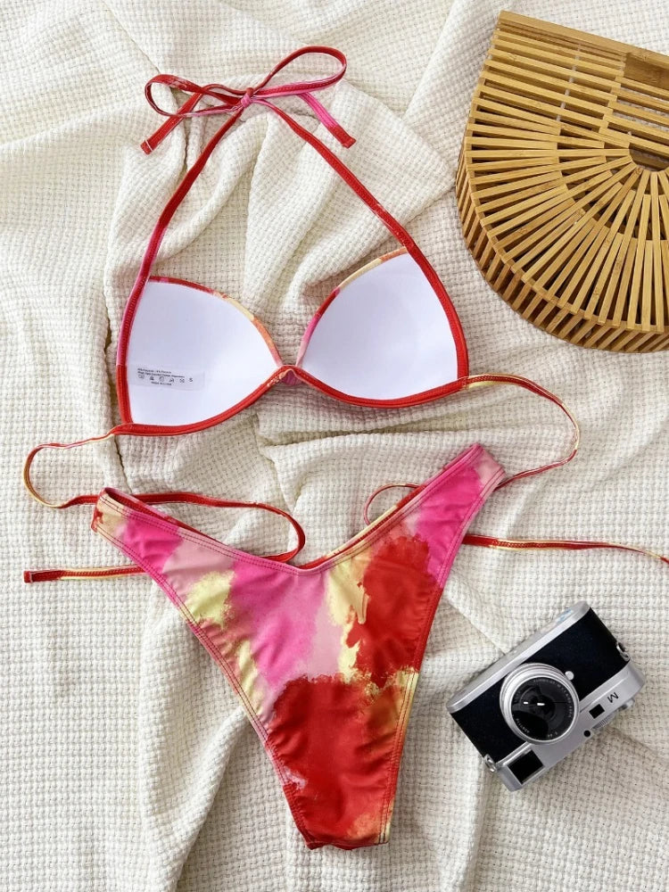 Fashion Sexy Bikinis Sets Women's Split Swimsuit Suspender Swimwear Yoga Suit Women's Two-piece Swimsuit Sexy Bathing Suit Woman