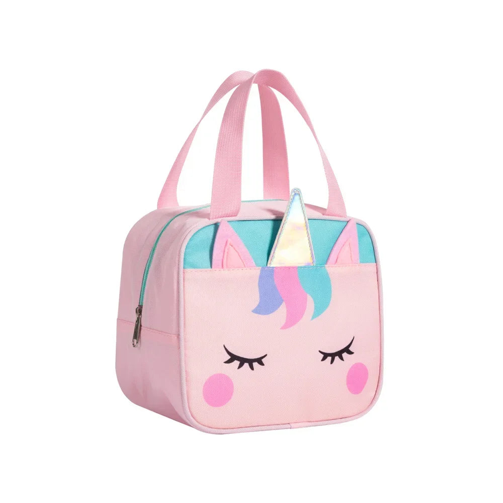 Cartoon Children Bento Bag for School Cute Handheld Oxford Lunch Bag for Women Lunch Box Bags for Women Lonchera Para Niños 보냉백