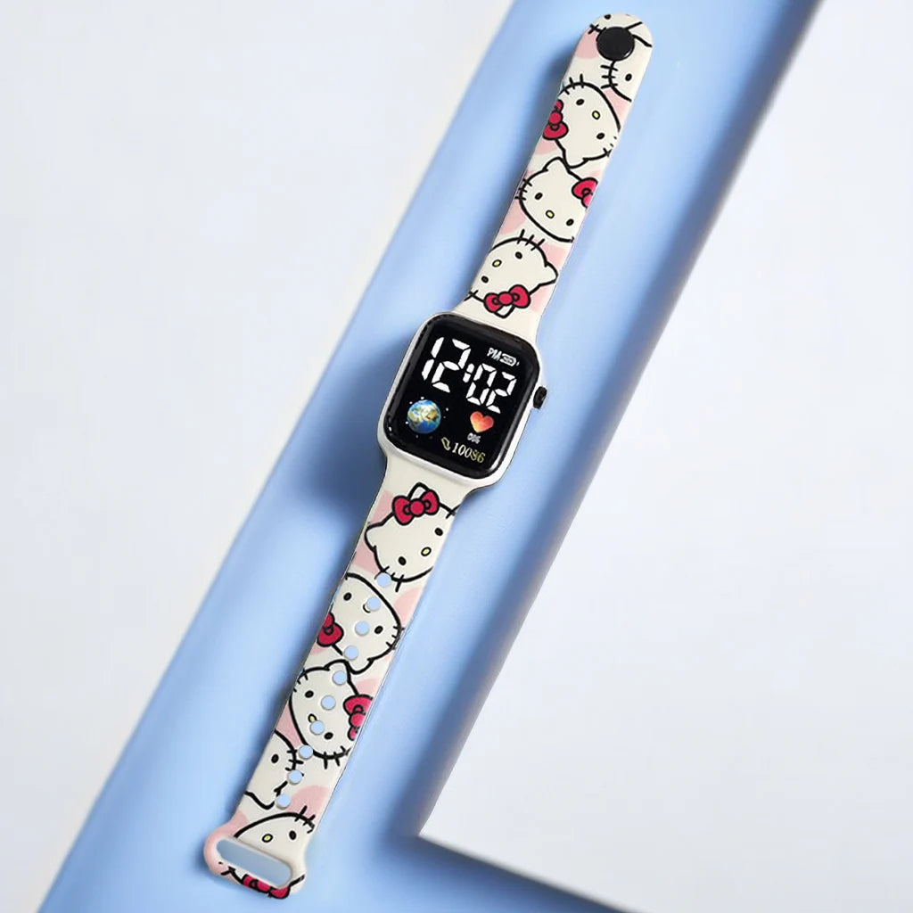 Reloj Inteligente Para Niños Niña Reloj Hello Kitty Digital Watch