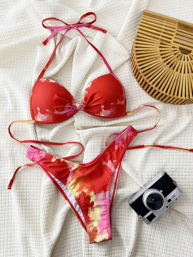 Fashion Sexy Bikinis Sets Women's Split Swimsuit Suspender Swimwear Yoga Suit Women's Two-piece Swimsuit Sexy Bathing Suit Woman