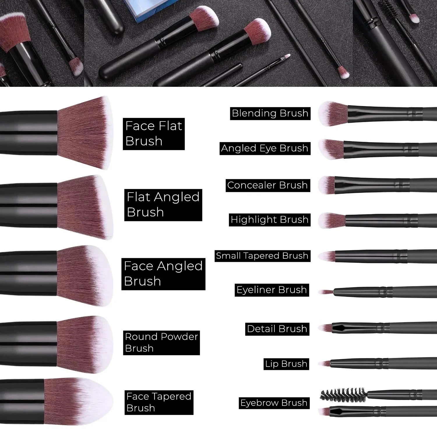 Brochas de maquillaje profesional