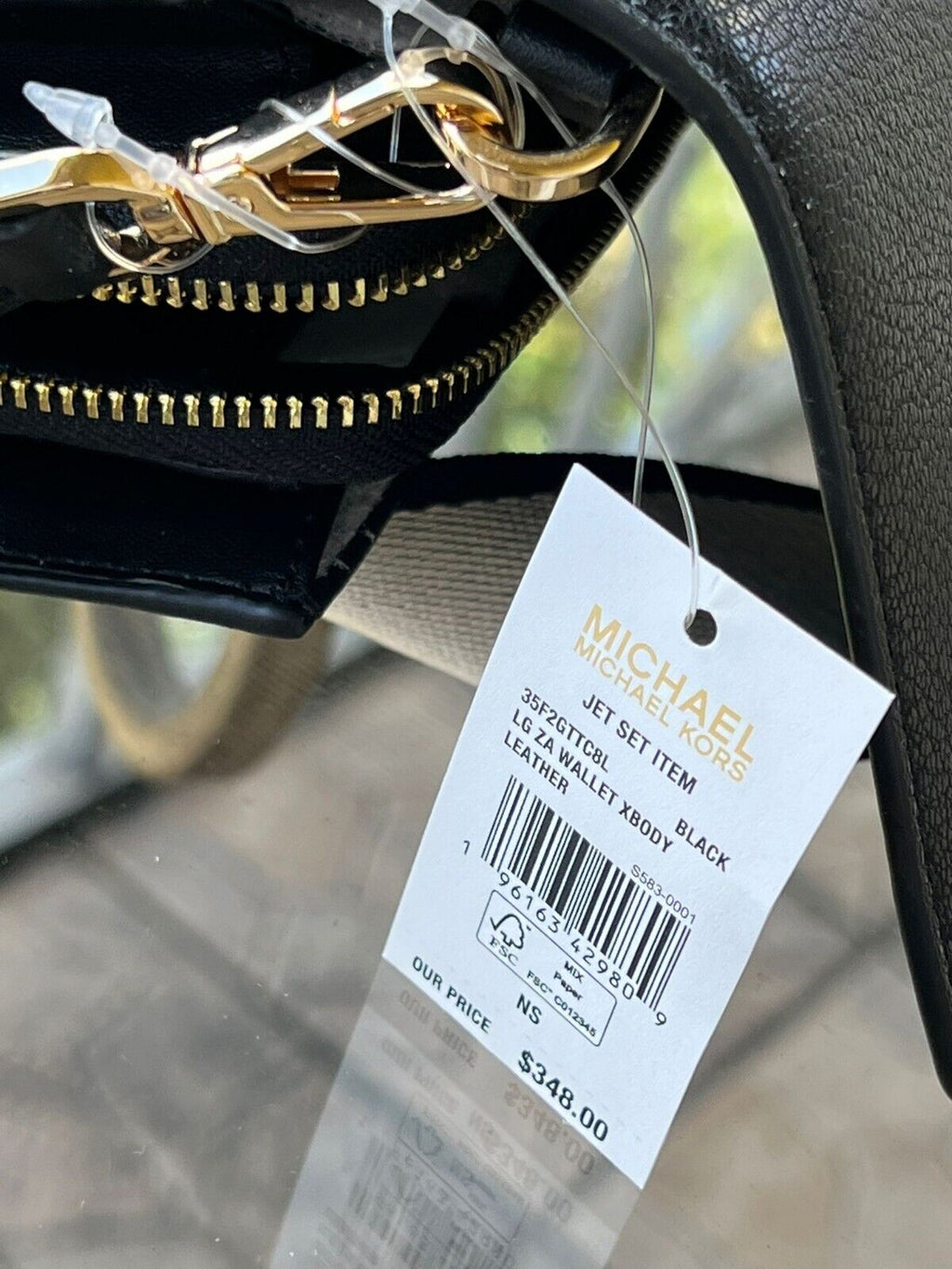 Michael Kors Women Lady Zip around Wallet Crossbody Bag Handbag Messenger Purse