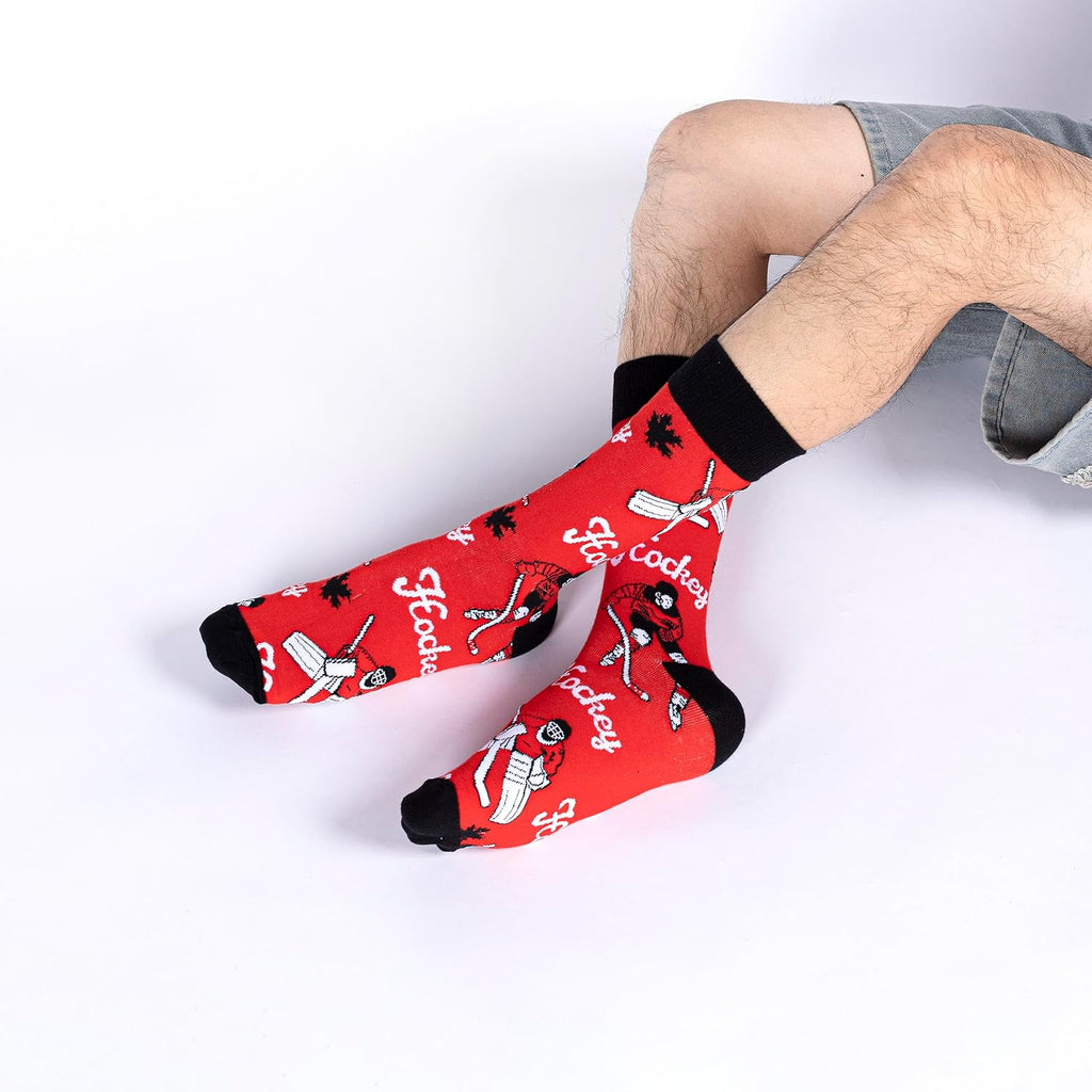 Mens Dress Socks, Cool Cute Food Graphic Animal Novelty Crazy Funny Crew Fun Socks for Men
