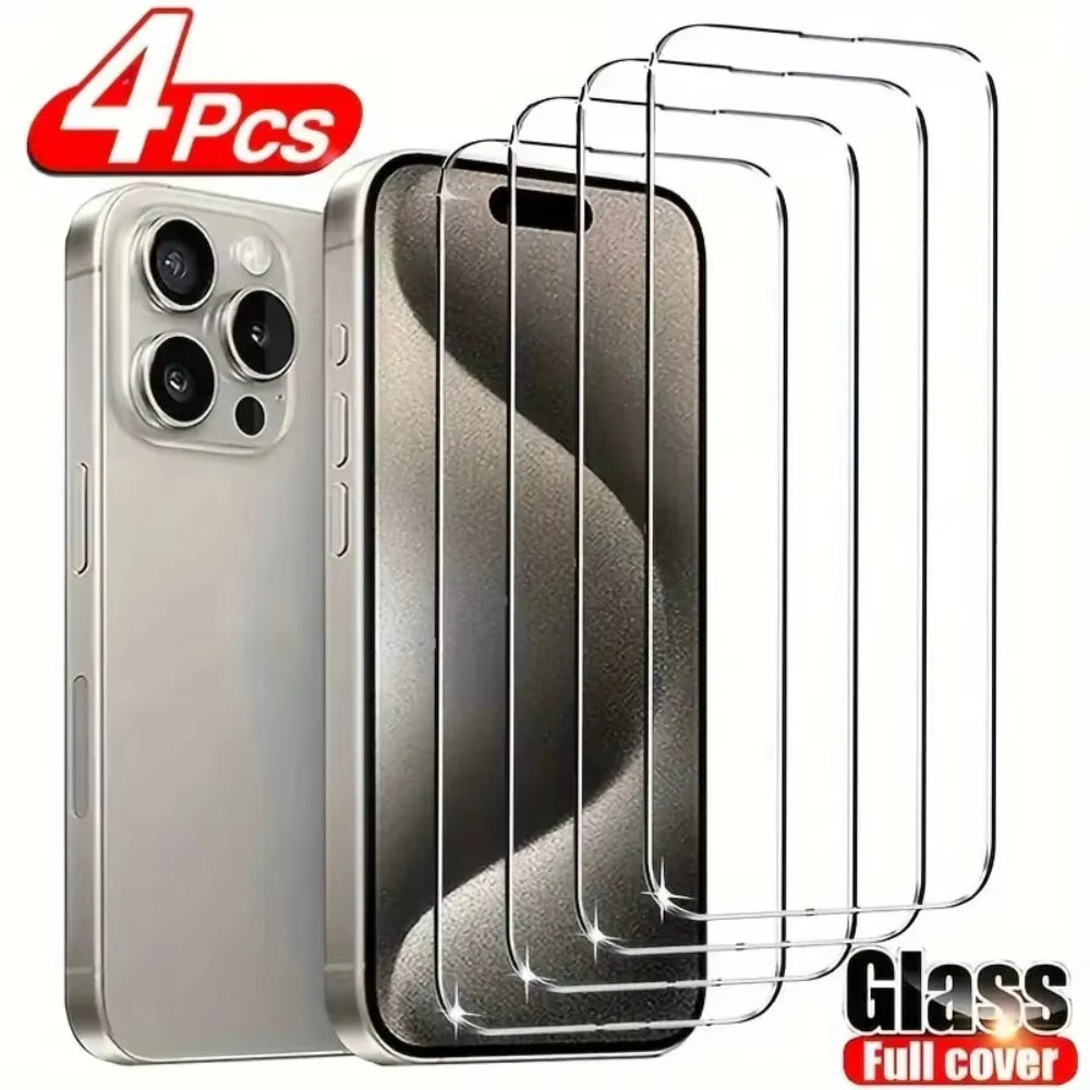 Lamina protectora IPhone 16 15 14 13 12 11 Pro Max, IPhone 12 13 Mini 16E High Definition Glass