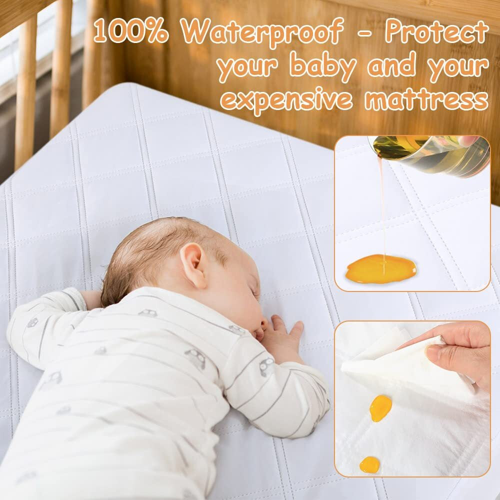 Colchon Para Cama Infantil Y Cuna De Bebe Impermeable Para Bebes Niños No Toxico